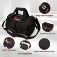 thumbnail image 3 of Bolsa de herramientas WORKPRO W081021A de 14 pulgadas con correa ajustable, 3 of 8