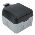thumbnail image 3 of Toma de corriente de 3 orificios, caja de toma de corriente eléctrica para exteriores de 220 V, tomas eléctricas de pared impermeables para el sitio de construcción del estacionamiento, 3 of 8