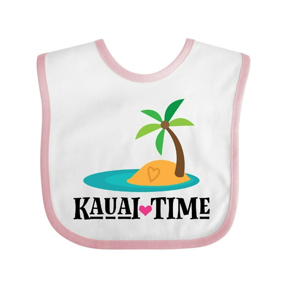 Inktastic Kauai Time Hawaii Island Boys or Girls Baby Bib