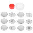 thumbnail image 1 of Assembly Tools Included Round Buttons Silver 2 Sets 0.98x0.24in, 1 of 1