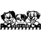 thumbnail image 1 of Llavero de pared con diseño de perro, 12 ganchos, organizador de llaves de metal con diseño de cachorro de dibujos animados., 1 of 9
