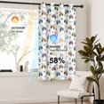 thumbnail image 4 of Monster Cartoon Truck White Pattern Blackout Curtains,Triple Weaved Fabric,Thermal Insulated,Room Darkening,Grommet Top,2 Panels,52x72in(132x183cm), 4 of 6