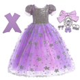 thumbnail image 1 of Vestido de princesa Rapunzel para niñas, vestidos morados elegantes, disfraz de carnaval elegante, vestidos de noche para graduación, vestidos de juego de rol de Halloween, 1 of 3