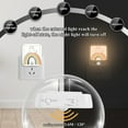 thumbnail image 4 of Yayeee 2-Pack Plug in LED Night Lights with Light Sensors Motion Detectors, White Cat Rainbow, 4 of 7