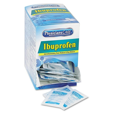 PhysiciansCare Ibuprofène Analgésique, paquet de deux, 125 Packs / Box