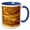 Blue/White, variant on 3drose, Gold Brick, 15oz Mug
