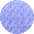 thumbnail image 1 of Ahgly Company Machine Washable Indoor Round Oriental Blue Modern Area Rugs, 6' Round, 1 of 4