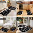 thumbnail image 4 of Butterfly and Moon Gothic Pattern Bath Mat Set Of 2,Non-Slip Rug for Bathroom,Kitchen,Bedroom,Entrance, 30x17 and 23.5x15.7 Inches, 4 of 5