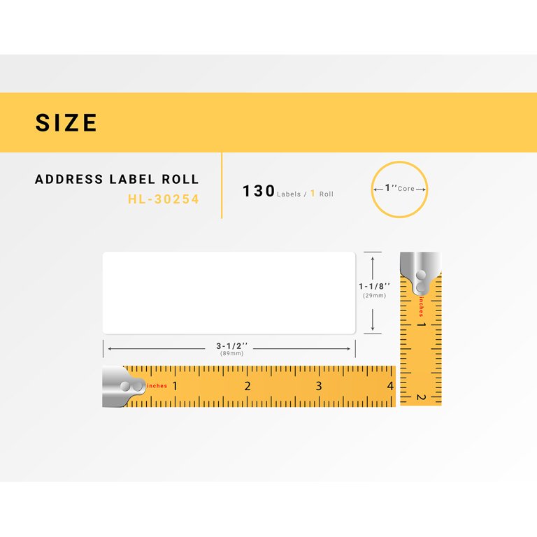 Dymo 30254 Frosted Clear Address Labels