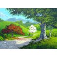 thumbnail image 1 of Pintura de diamante (DE1311) Paisaje rural 5D DIY Arte de bordado redondo completo (C1371) 30x40cm FLhrweasw Nuevo, 1 of 1