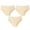 Yellow, variant on jjayotai Womens Underpants Clearance 3PC Women Everyday Conservative Ventilate Middle Waist Stripe Underwear Panties