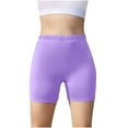 thumbnail image 5 of ATOGUTA 5-14 Years 5 Pack Shorts for Teen Girls Cartwheel Bike Kids Biker Under Dress Dance Shorts Girls Clothes Purple, 5 of 5