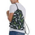 thumbnail image 3 of Drawstring Backpack - Cute Lizard Gecko Green Splash Proof Small Drawstring Gym Bag for Women Men, Cinch Sports String Bag Backpack for Travel Swimming Beach, 3 of 8