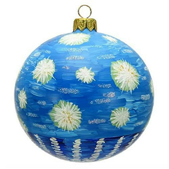 Starry Night High Design Ball Polish Glass Christmas Tree Ornament