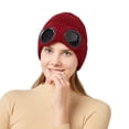 thumbnail image 6 of Warm Knitted Woolen Hats With Windproof Glasses Autumn And Winter For Men And Women Ear Protection Cap, 6 of 6