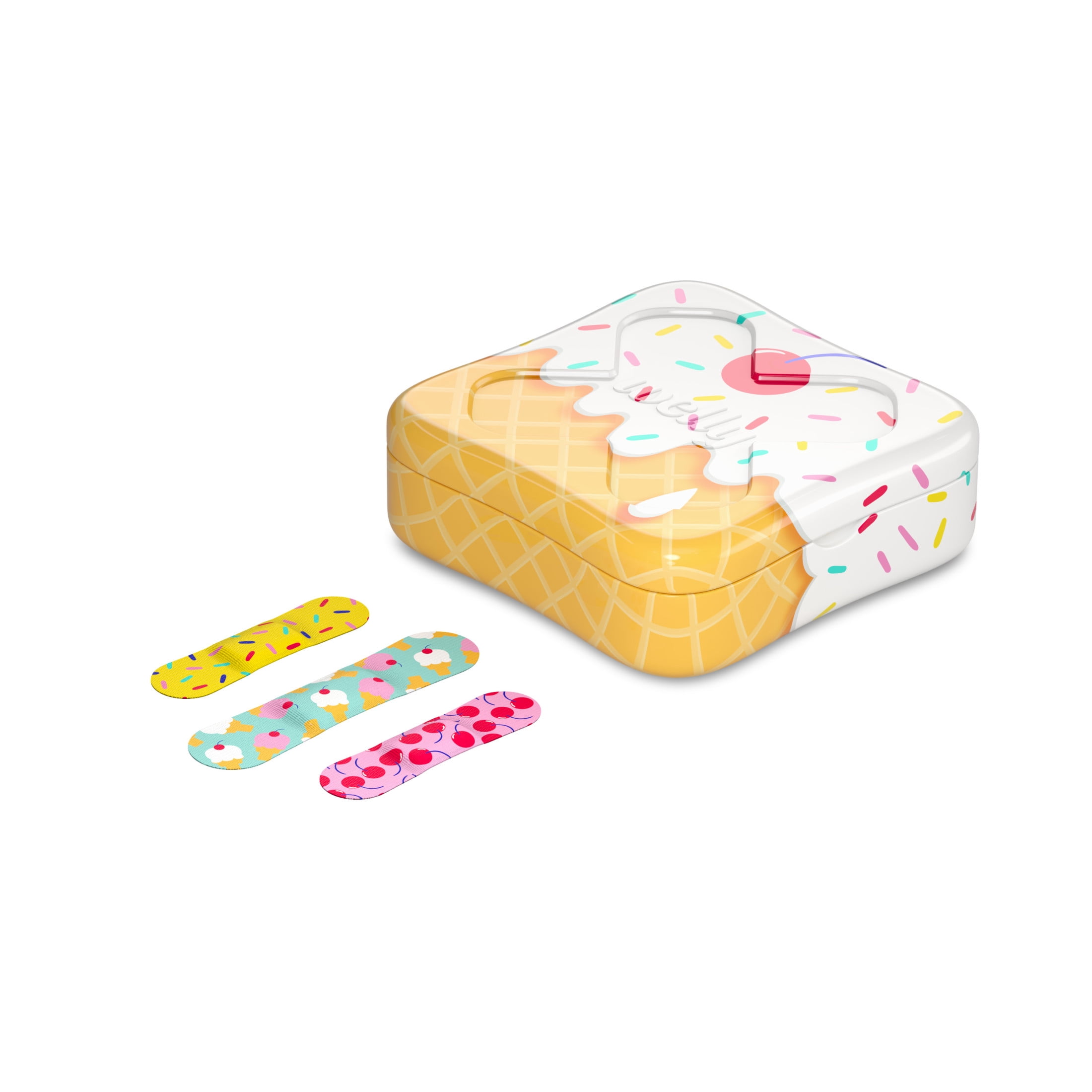 Welly Flex Fabric Adhesive Bandages Ice Cream 48ct