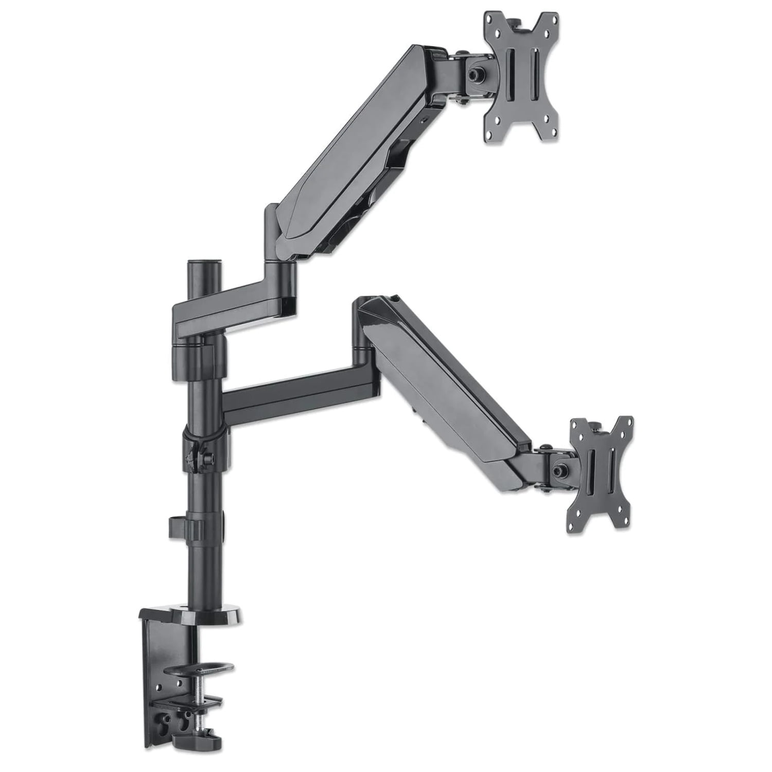Universal Gas Spring Dual Monitor Mount