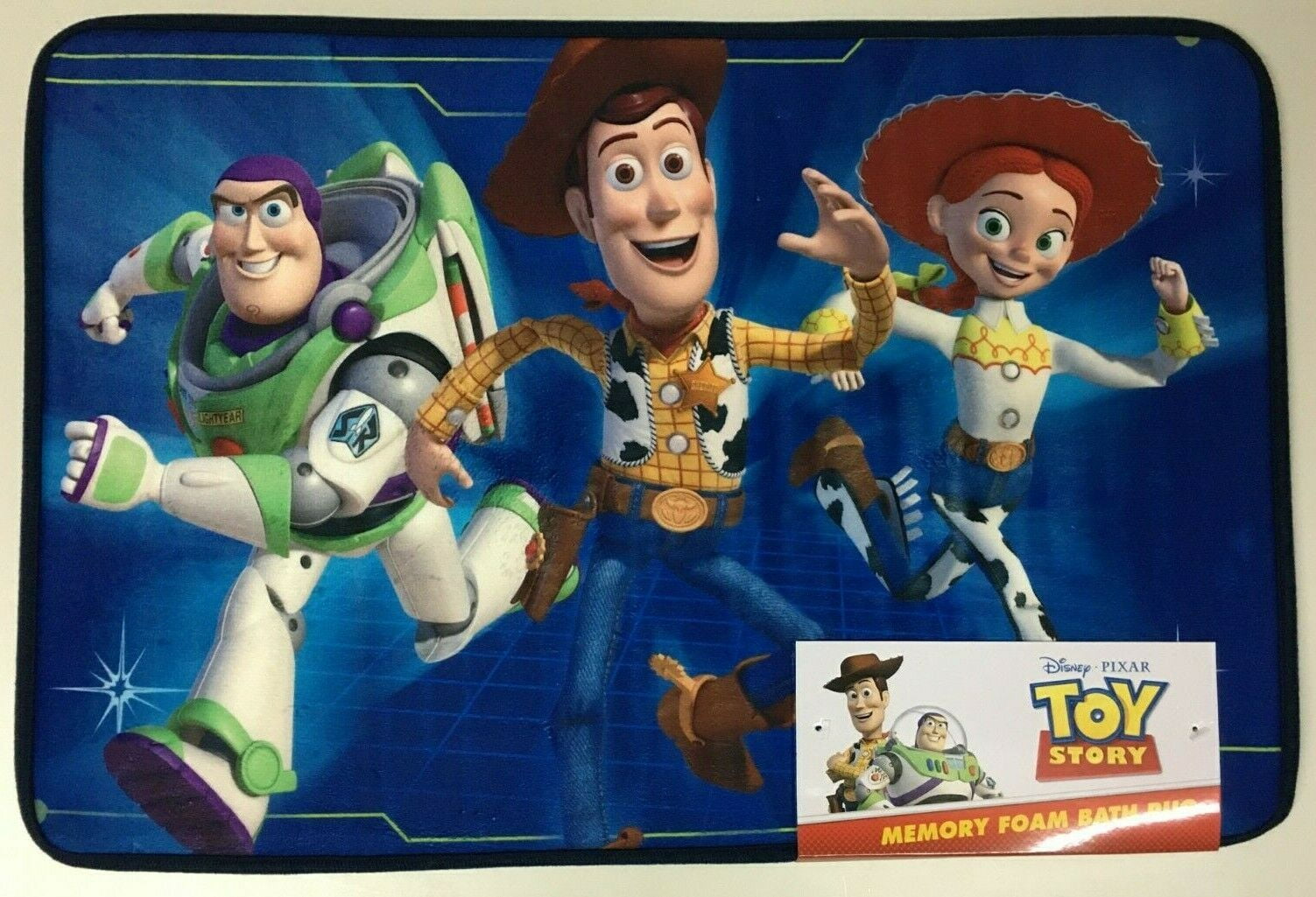 DISNEY PIXAR TOY STORY MEMORY FOAM BATH RUG, NON SKID BACK Walmart