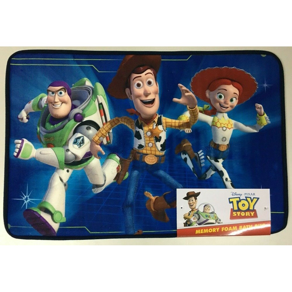 DISNEY PIXAR TOY STORY MEMORY FOAM BATH RUG, NON SKID BACK Walmart