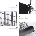 thumbnail image 4 of Comedero cuadrado para pájaros, contenedor de metal negro para cría de aves, ideal para exteriores., 4 of 6