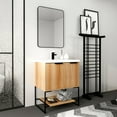 thumbnail image 4 of 30 Inch Freestanding Bathroom Vanity With Resin Basin,30X18, 4 of 9