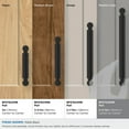 thumbnail image 3 of Amerock Balata 6-5/16 inch (160mm) Center-to-Center Matte Black Cabinet Pull, 3 of 6