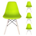 thumbnail image 1 of Sillas  Estilo Eames Set de 4 Pzas Minimalistas Modernas  | Diseño Elegante y Confortable  Verde KECOMPRAS EAMES, 1 of 4