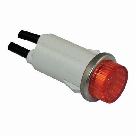 Dayton Raised Indicator Light Amber 24V 22NY46