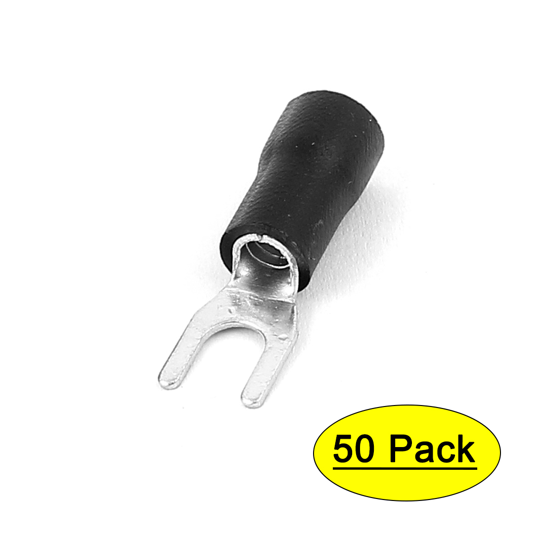 50pcs AWG1412 Fork Insulated Spade Electrical Wire Connector Terminals