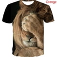 thumbnail image 1 of Camisetas con estampado de cara de animales para niños, ropa de manga corta, informal, bonita, pijama de moda, 2023, 1 of 4