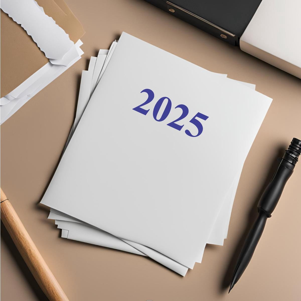 2025 Self-Inking Stamp – Durable, Easy to Use, High-Quality for Documents, Projects & Events