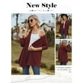 thumbnail image 7 of Nlife Women Open Front Long Sleeve Mid Length Cardigan, 7 of 7