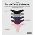 thumbnail image 3 of Tanga Panties Victoria's Secret ROSA de algodón para mujer (L), 3 of 5
