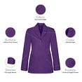 thumbnail image 4 of Panda Uniform by HeedFit Women's 29" Tailored Lab Coat – 4XL Purple, 4 of 6