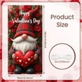 thumbnail image 2 of Red Rose Valentine's Day Banner Plaid Pattern Love Display Gnome Design Red Heart Happy Valentines Backdrop for Valentine's Day Party Romantic Date Indoor Decoration, 2 of 9