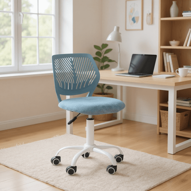Homy Casa Tabouret de Travail Multifonctionnel Ergonomique Chaise de Bureau Réglable avec Roulettes Pivotantes et Contrôle de Hauteur pour Atelier à Domicile, Salle d'Étude et Bureau