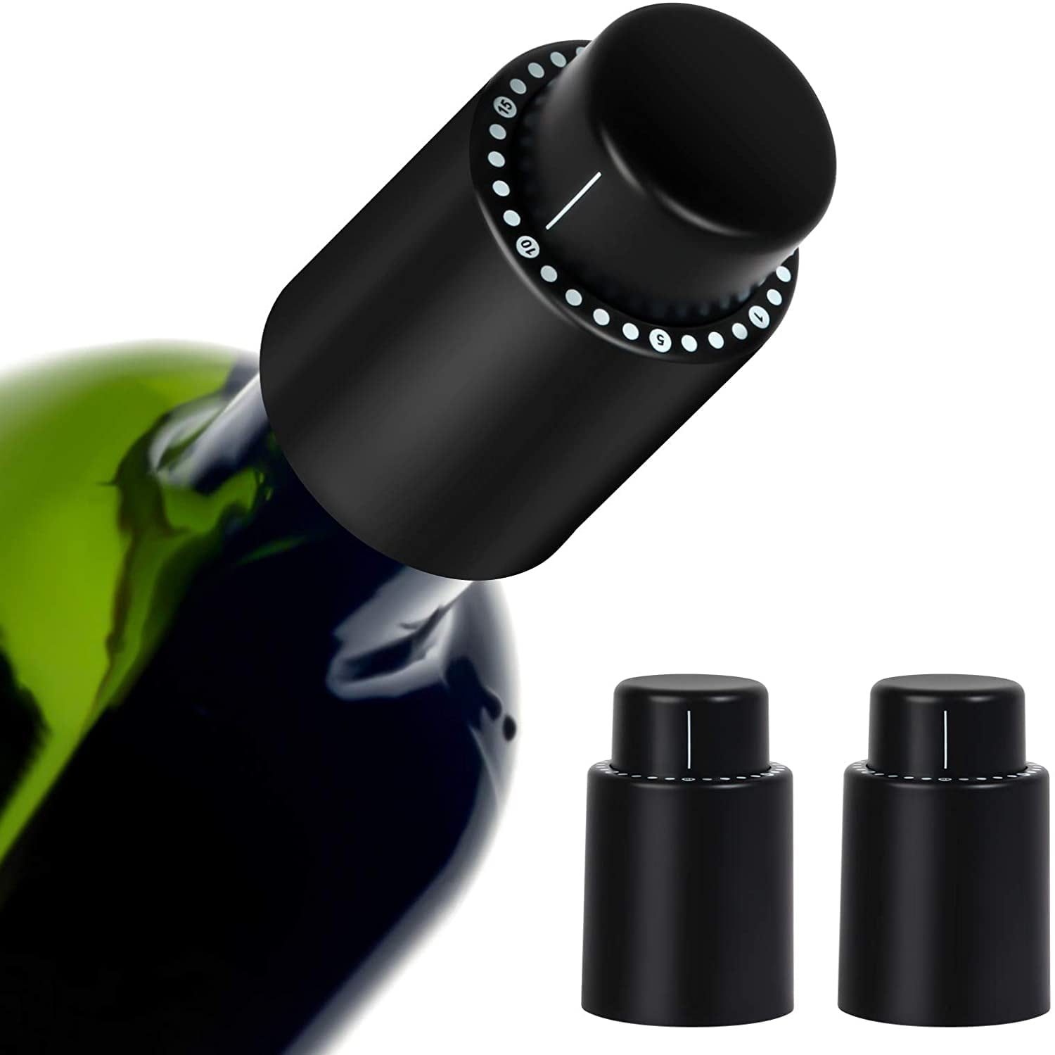 Portable Wine Bottle Stopper Champagne Stopper Reusable Wine Preserver Wine Cork 
