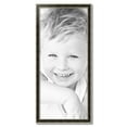 thumbnail image 2 of ArtToFrames 17" x 39" Black Panel With Silver Lip Picture Frame, 17x39 inch Multi Wood Poster Frame (WOM-5093),  Pack, 2 of 7