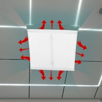 SEWCHICS Central Air Conditioner Deflector Cloth White Redirects Airflow Easy Install