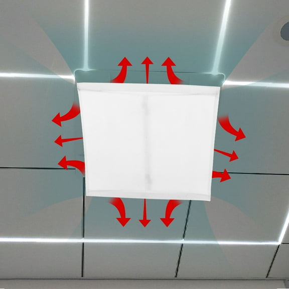 SEWCHICS Central Air Conditioner Deflector Cloth White Redirects Airflow Easy Install