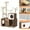 Brown, variant on Acekid Cat Litter Box Enclosure,Litter Box Furniture Hidden with Removable Divider, Cat House with End Table for Indoor Kitten,Brown