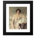 thumbnail image 2 of Giovanni Boldini 20x24 Black Modern Framed Museum Art Print Titled - Portrait of Lady Nanne Schrader, Nobor Wiborg (1903), 2 of 5
