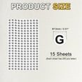 thumbnail image 2 of Uxcell Alphabet Stickers Small Letter Self-Adhesive Labels Round Paper Letters Signs for Scrapbooking Organizing DIY Projects Letter G, 2 of 7