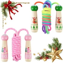 Jump Rope for Kids, Kalolary Adjustable Skipping Rope, Kids Jump Ropes with Wooden Handle for Girls Boys, Weighted Jumping Ropes for Fitness Workout Exercise Outdoor Fun Activity