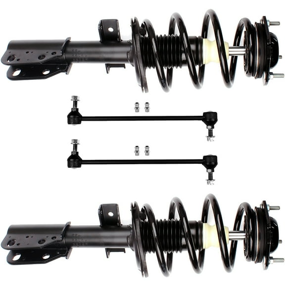 CCIYU Complete Suspension Kit Fits 2007 2008 2009 2010 2011 2012 for GMC Acadia 2007 2008 2009 2010 for Saturn Outlook Includes Front Strut Spring Assembly Stabilizer Bar Link
