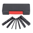 thumbnail image 1 of Setup Blocks Height Gauge Set, Router Bit Set ,7PCS Setup Blocks Gauge Aluminum Alloy Black Anodized Suface Woodworking Tool for Measurement[Black], 1 of 9