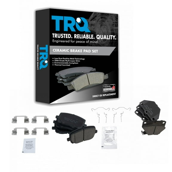 TRQ Front & Rear Ceramic Disc Brake Pad Kit for Vibe Corolla Matrix New BFA20189