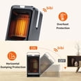 thumbnail image 2 of HWCMJY Calentador Portátil ECO Oscilante de 90 Grados 1000 W PTC Cerámico Protección contra Vuelcos y Sobrecalentamiento, 2 of 5