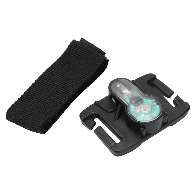 Lámpara de señal de seguridad impermeable IPX8 oso de fresa para exteriores con cinturón Base negra luz azul