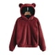 thumbnail image 1 of 2023 suéter cálido con capucha con orejas de conejo de peluche nuevo otoño e invierno transfronterizo europeo y americano, 1 of 4